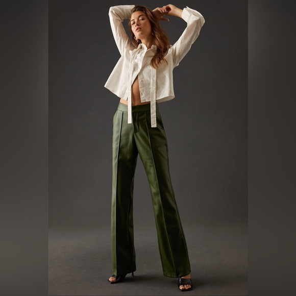 Anthropologie Avec Les Filles Faux Leather Pants - Picture 1 of 5